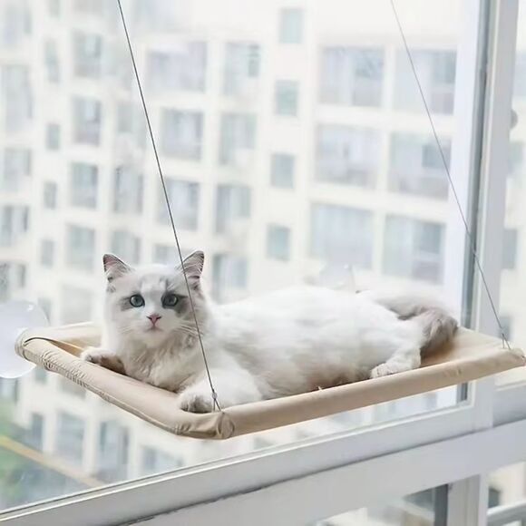 Ultra-Soft Cat Window Mounted Hammock Bed – Breathable – Space-Saver - Picture 6 of 6